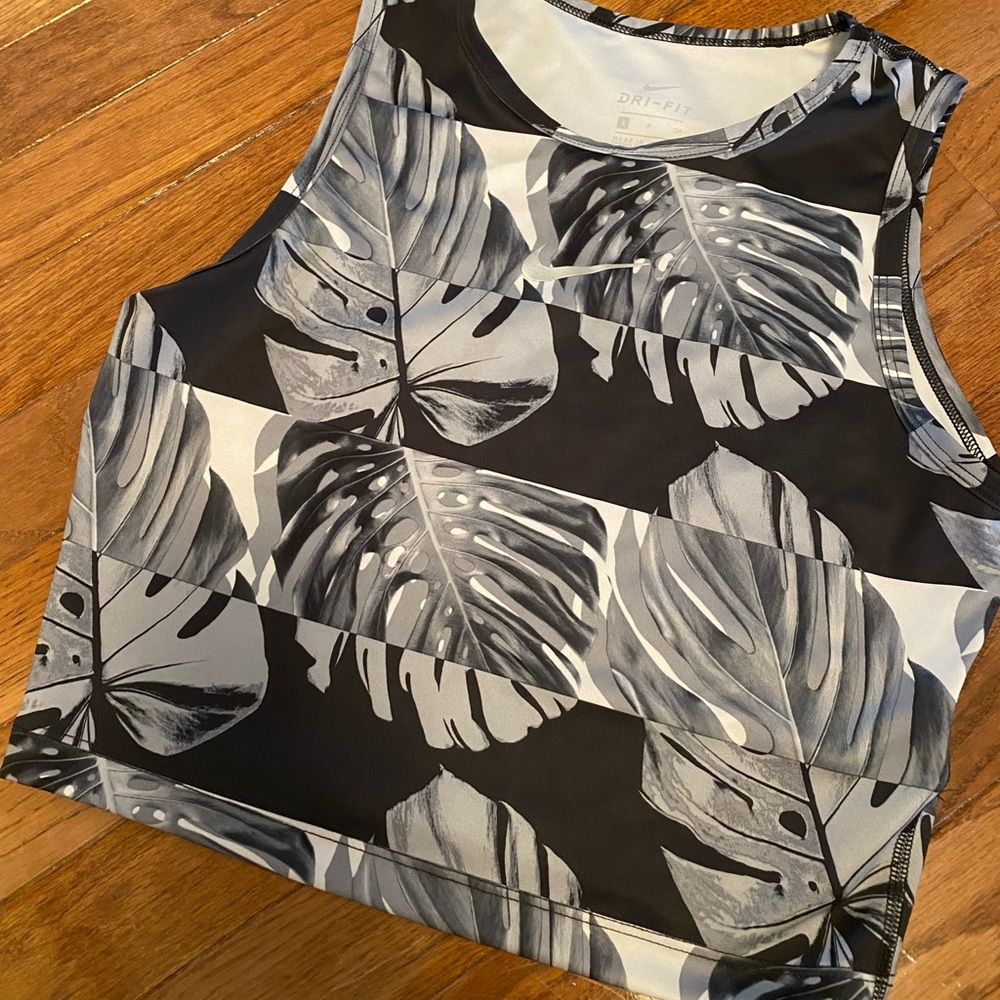 Nike Running Tropical Crop Tank Top